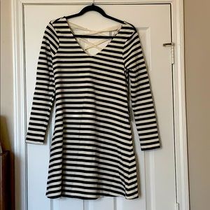 By By French Terry Lace Up Back Dress Sz S